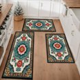 thumbnail image 1 of Floral Kitchen Rugs Sets of 3, Non Slip Kitchen Rugs and Mats Washable Farmhouse Kitchen Rugs Floral Kitchen Floor Mat Carpet Runner Rugs for Hallway Laundry Room, 1 of 12