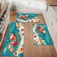 thumbnail image 1 of Floral Kitchen Rugs Sets of 3, Non Slip Kitchen Rugs and Mats Washable Farmhouse Kitchen Rugs Floral Kitchen Floor Mat Carpet Runner Rugs for Hallway Laundry Room, 1 of 12