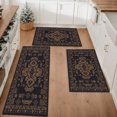 thumbnail image 1 of Floral Kitchen Rugs Sets of 3, Non Slip Kitchen Rugs and Mats Washable Farmhouse Kitchen Rugs Floral Kitchen Floor Mat Carpet Runner Rugs for Hallway Laundry Room, 1 of 12