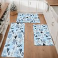 thumbnail image 1 of Floral Kitchen Rugs Sets of 3, Non Slip Kitchen Rugs and Mats Washable Farmhouse Kitchen Rugs Floral Kitchen Floor Mat Carpet Runner Rugs for Hallway Laundry Room, 1 of 12