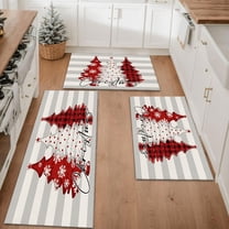 Floral Kitchen Rugs Sets of 3, Non Slip Kitchen Rugs and Mats Washable Farmhouse Kitchen Rugs Floral Kitchen Floor Mat Carpet Runner Rugs for Hallway Laundry Room