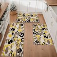 thumbnail image 1 of Floral Kitchen Rugs Sets of 3, Non Slip Kitchen Rugs and Mats Washable Farmhouse Kitchen Rugs Floral Kitchen Floor Mat Carpet Runner Rugs for Hallway Laundry Room, 1 of 12