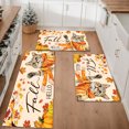 thumbnail image 1 of Floral Kitchen Rugs Sets of 3, Non Slip Kitchen Rugs and Mats Washable Farmhouse Kitchen Rugs Floral Kitchen Floor Mat Carpet Runner Rugs for Hallway Laundry Room, 1 of 12