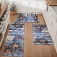 thumbnail image 1 of Floral Kitchen Rugs Sets of 3, Non Slip Kitchen Rugs and Mats Washable Farmhouse Kitchen Rugs Floral Kitchen Floor Mat Carpet Runner Rugs for Hallway Laundry Room, 1 of 12