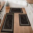 thumbnail image 1 of Floral Kitchen Rugs Sets of 3, Non Slip Kitchen Rugs and Mats Washable Farmhouse Kitchen Rugs Floral Kitchen Floor Mat Carpet Runner Rugs for Hallway Laundry Room, 1 of 12