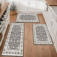 thumbnail image 1 of Floral Kitchen Rugs Sets of 3, Non Slip Kitchen Rugs and Mats Washable Farmhouse Kitchen Rugs Floral Kitchen Floor Mat Carpet Runner Rugs for Hallway Laundry Room, 1 of 12