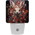 thumbnail image 1 of Floral LED Square Night Light - Compact and Energy Efficient Illumination for Bedrooms and Bathrooms - Plug-in Wall Lamp with Auto Sensor, 1 of 6