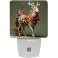thumbnail image 1 of Floral LED Square Night Lights - Stylish and Energy-Efficient Illumination for Any Room - Set of 2, 1 of 6