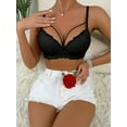 thumbnail image 1 of Floral Lace Harness Underwire Bra Lingerie, 1 of 4
