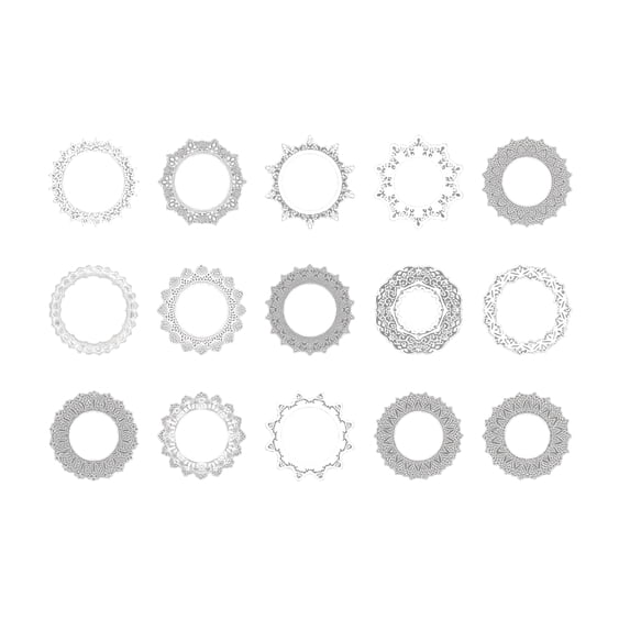 Floral Lace Stickers, Waterproof Transparent PET Decorative Washi Tape Borders for Journaling Scrapbooking DIY Planner Crafting Supplies for Women Girls