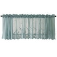 thumbnail image 1 of Floral Lace Valance for Kitchen - Rod Pocket Half Window Sheer Curtains for Small Window Living Room Cafe, 50 x 16 inch, 1 of 7