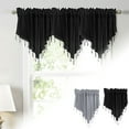 thumbnail image 1 of Yulucky Curtains Valances Floral Lace Window Curtain Sheer Scalloped Edge Rod Pocket Top Elegant Home Decor for Living Room Bedroom Easy Hanging, 1 of 5