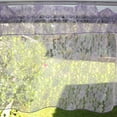 thumbnail image 1 of Floral Lace Window Valance 58 Inch Wide Lavender, 1 of 3