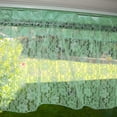 thumbnail image 1 of Floral Lace Window Valance 58 Inch Wide Mint, 1 of 1