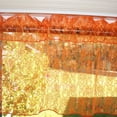thumbnail image 1 of Floral Lace Window Valance 58 Inch Wide Orange, 1 of 3