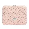 Floral Laptop Sleeve Quilted Laptop Case For 11 Inch Laptop Tablet Decor Bag (pink)