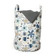 thumbnail image 1 of Floral Laundry Bag, Romantic Spring Blossoms Bouquet Flowers on Plain Background, Hamper Basket with Handles Drawstring Closure for Laundromats, 13" x 19", Sky Blue Seafoam, by Ambesonne, 1 of 4