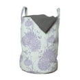 thumbnail image 1 of Floral Laundry Bag, Victorian Style Delicate Flowers Pattern in Pastel Tones, Hamper Basket with Handles Drawstring Closure for Laundromats, 13" x 19", Cadet Blue Mauve, by Ambesonne, 1 of 4