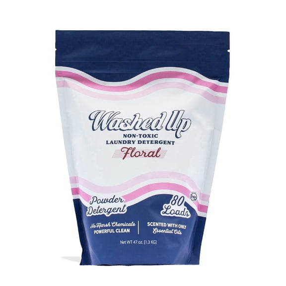 Floral Laundry Detergent Powder | Only 100% Pure Essential Oils | Safe for Sensitive Groups | Powerful Clean | Plant & Mineral-Based | Made in USA