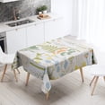 thumbnail image 1 of Floral Leaf Tablecloth Home Decor Stain Resistant Waterproof Table Decoration Rectangular Kitchen Fireplace Countertop, 1 of 5