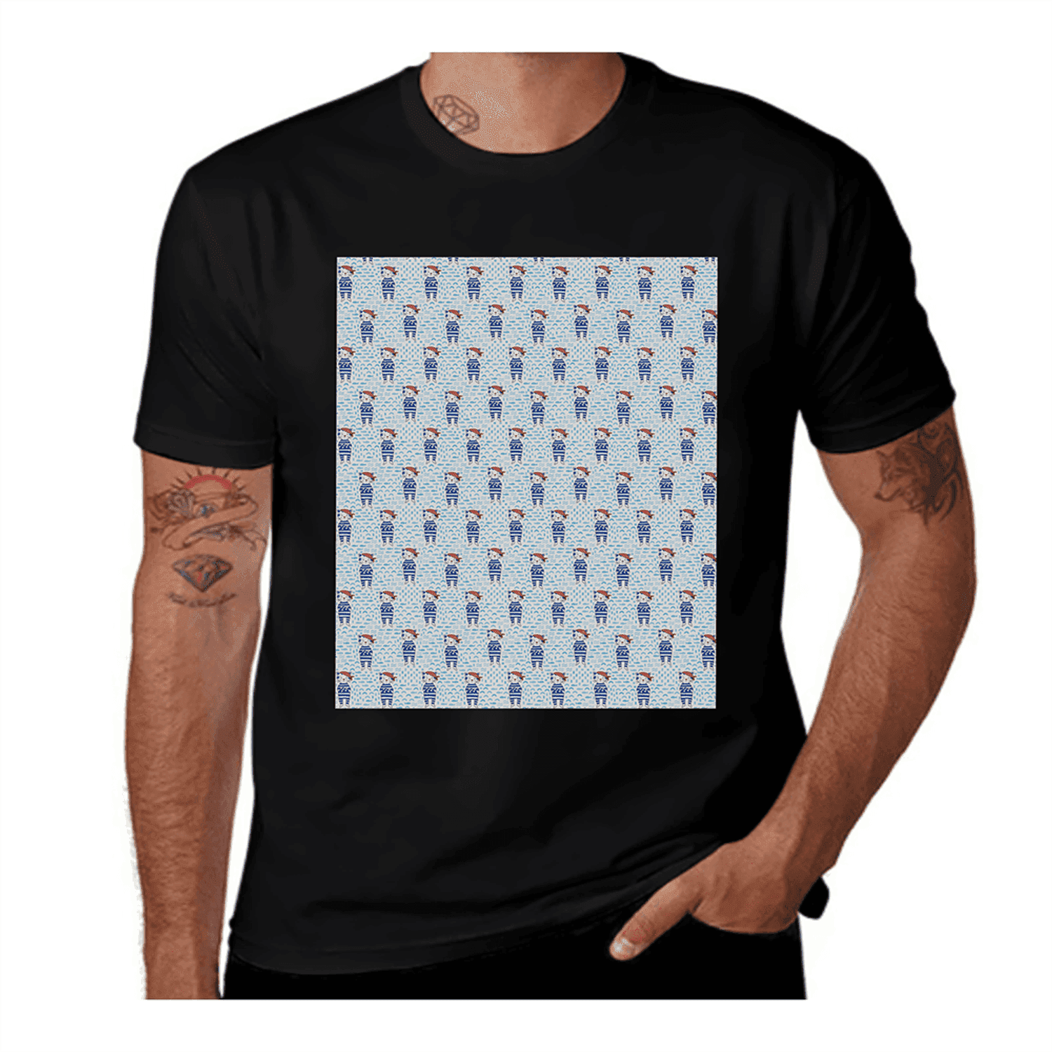 Regular-Fit Printed T-Shirt - Stereo Leaves