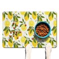 thumbnail image 1 of Floral Lemon Dog Feeding Mat - Waterproof Non-Slip Pet Food Pad with Vintage Design, Easy to Clean and Durable, 1 of 5