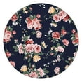 thumbnail image 1 of Floral & Leopard Round Table Cover Elastic Edge Waterproof Tablecloth with Floral & Skull Design, 1 of 5