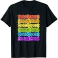 thumbnail image 1 of Floral Lgbt Flag Rainbow Gay Pride Parade Costume Gift Women T-Shirt Black 3X-Large, 1 of 5