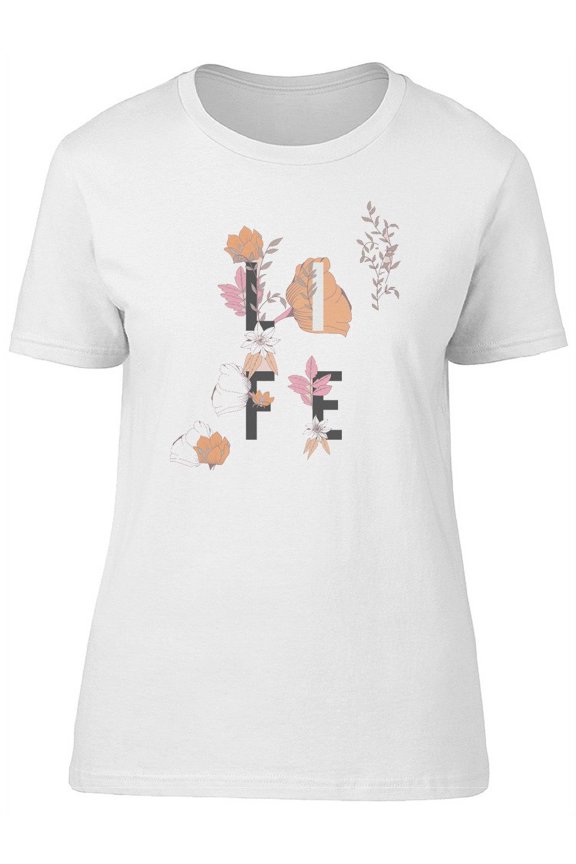 Floral Life Design Tee Women's -Image by Shutterstock