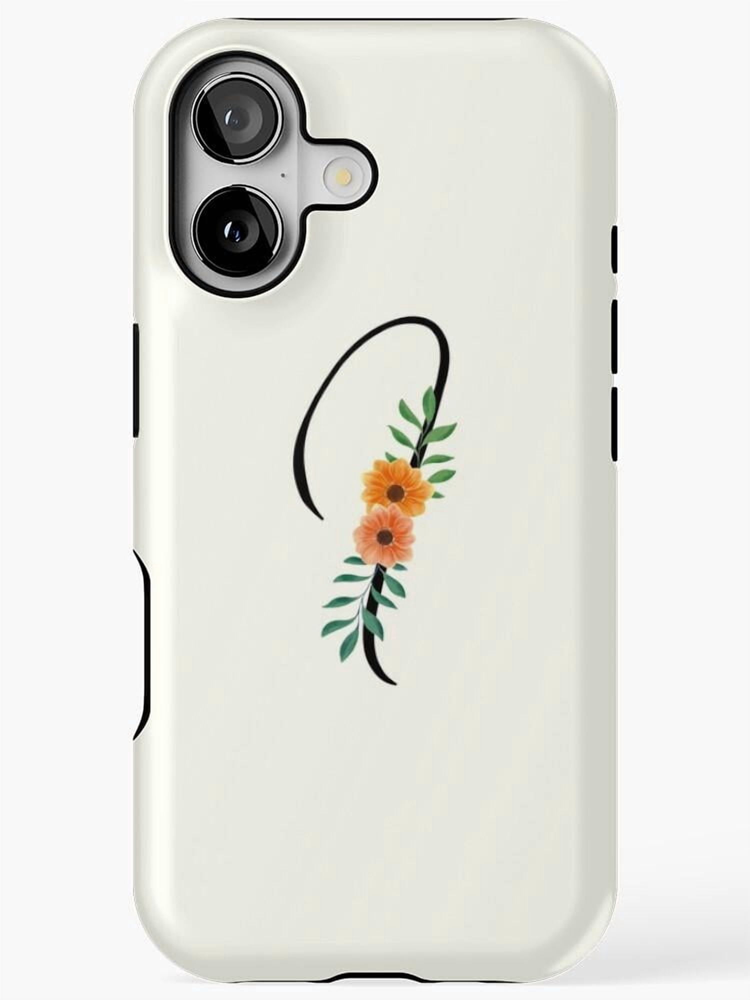 Floral Line Art Face Tough Case for Select Apple iPhone Models ...