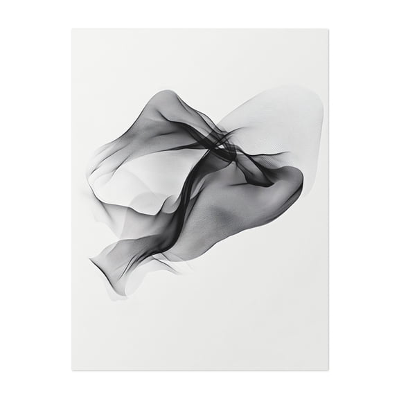 Floral Line Art Print - Line Drawing Unframed Wall Art Print 5 x 7 inches