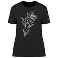 thumbnail image 1 of Floral Line Art T-Shirt Women -Image by Shutterstock, Female Medium, 1 of 2