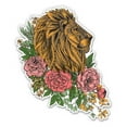 thumbnail image 1 of Floral Lion - 3" Vinyl Sticker - For Car Laptop Water Bottle Phone - Waterproof Decal, 1 of 1