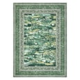 thumbnail image 1 of Floral Living Room Rugs, Washable Large Non-Slip Accent Dining Room Rug, Soft Low-Pile Decorative Rugs, Bordered Water Lily Print Rug for Home, 1 of 9