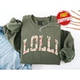 thumbnail image 1 of Floral Lolli Grandma Sweatshirt: Mothers Day Lolli Grandma Baby Announcement Sweatshirt All Size S-5XL, 1 of 5