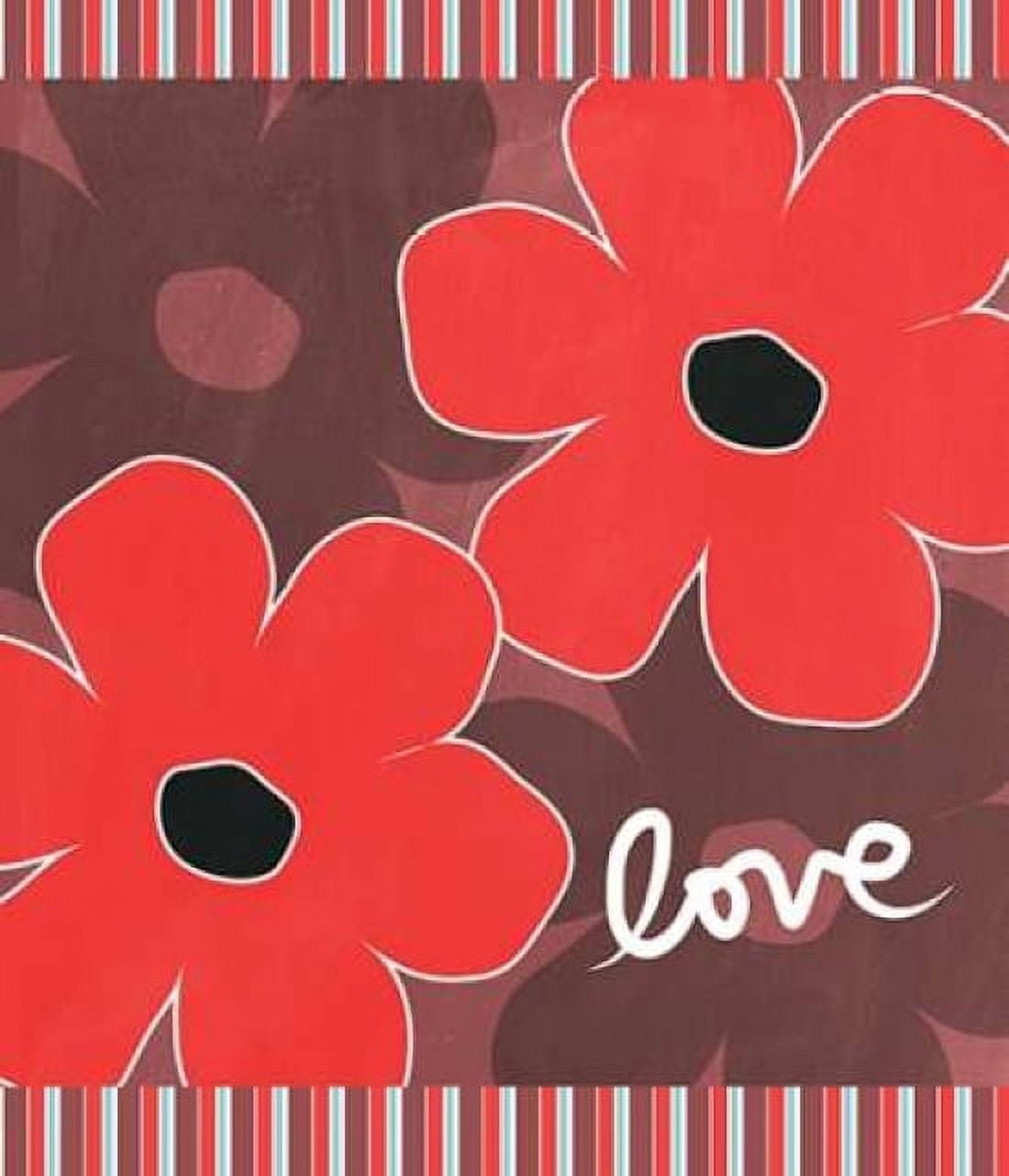 Floral Love Canvas Art - Linda Woods (24 x 24)
