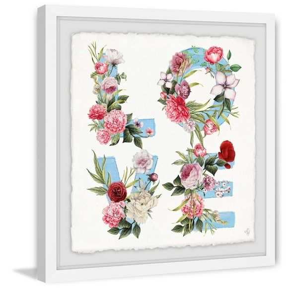 Floral Love Framed Painting Print