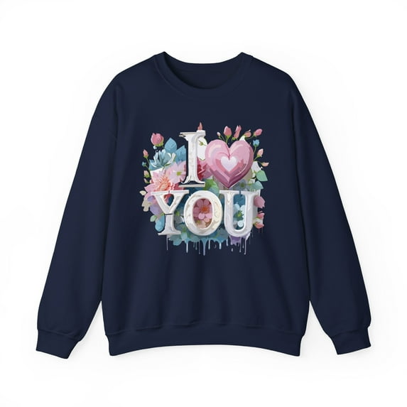 Floral Love Sweatshirt, Valentine's Day Sweatshirt, Love Flower Sweatshirt