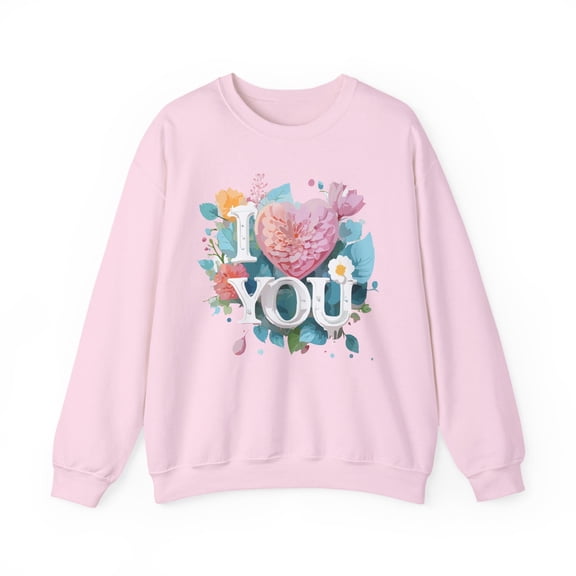 Floral Love Sweatshirt, Valentine's Day Sweatshirt, Love Flower Sweatshirt