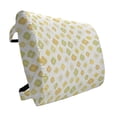thumbnail image 1 of Floral Lumbar Pillow, Summer Kitchen Design Cartoon Shaped Little Flowers Daisy Print, Soft Back Cushion for Office Chairs with Adjustable Straps, 14" x 13", Pale Green Yellow, by Ambesonne, 1 of 7