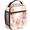 thumbnail image 1 of Floral Lunch Bag Insulated Lunch Box Reusable Totes For Women Men Work Picnic Camping,Japanese Flowers Cherry Blossoms,Portable Lunchbox for adults,Dark, 1 of 6