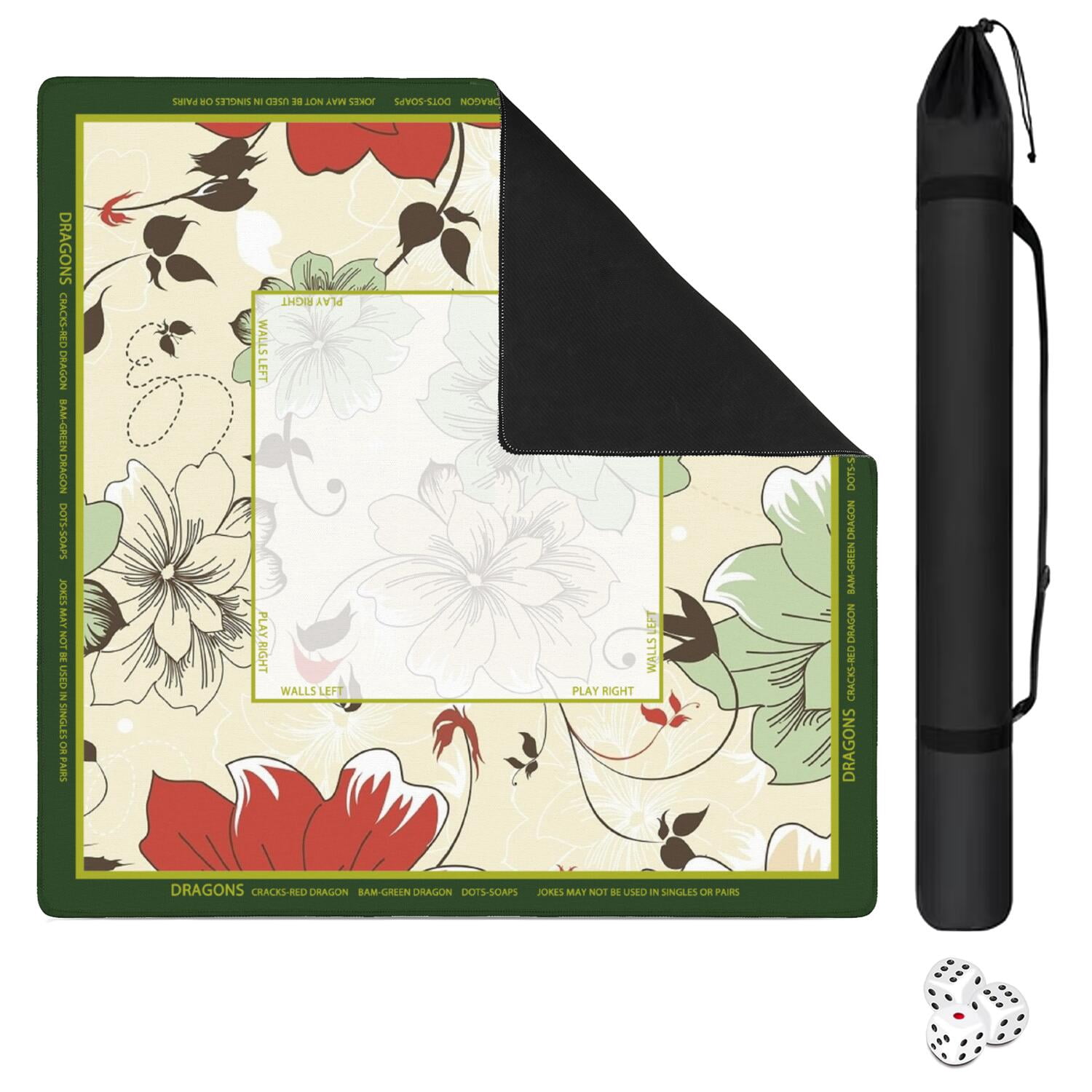 floral-mahjong-mat-with-rules-31-5-31-5in-anti-slip-american-mahjong