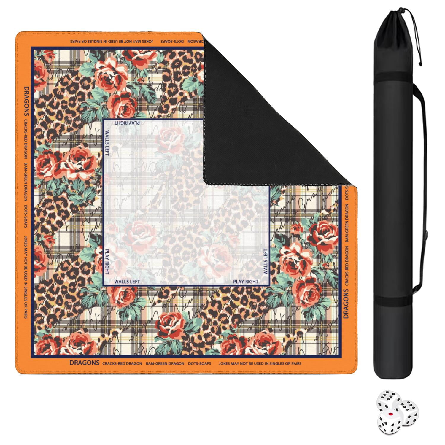 floral-mahjong-mat-with-rules-31-5-31-5in-anti-slip-american-mahjong