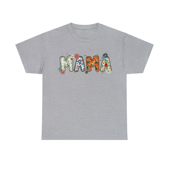 Floral Mama T-Shirt, Mom Shirt With Flower, Gift For Mom ID-0201-PVRT