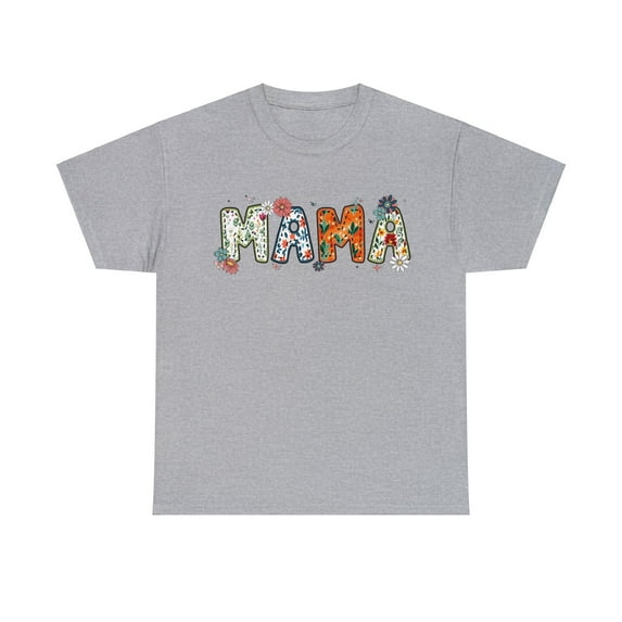 Floral Mama T-Shirt, Mom Shirt With Flower, Gift For Mom ID-0201-PVRT