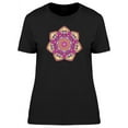 thumbnail image 1 of Floral Mandala Comic Style T-Shirt Women -Image by Shutterstock, Female Large, 1 of 2