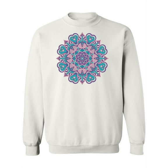 Floral Mandala Design . Sweatshirt Women -Image by Shutterstock, Female x-Large