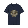 thumbnail image 1 of Floral Mandala Graphic Men Women Bronze Pattern T-Shirt, 1 of 4