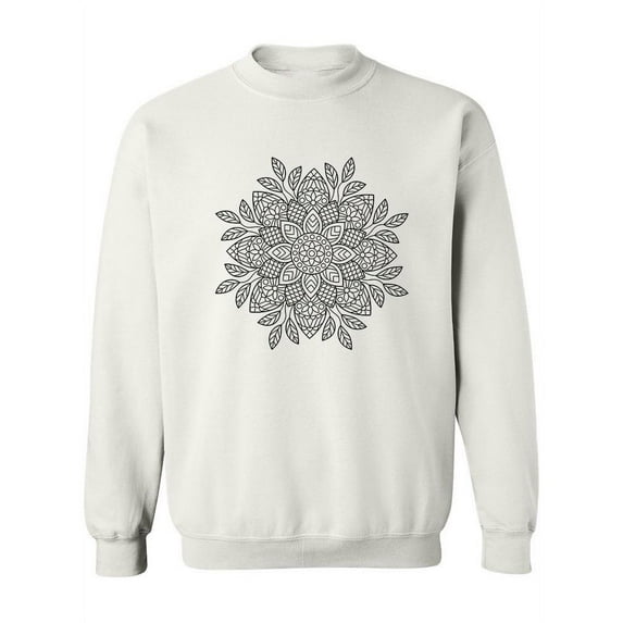 Floral Mandala Impression . Sweatshirt Women -Image by Shutterstock, Female x-Large