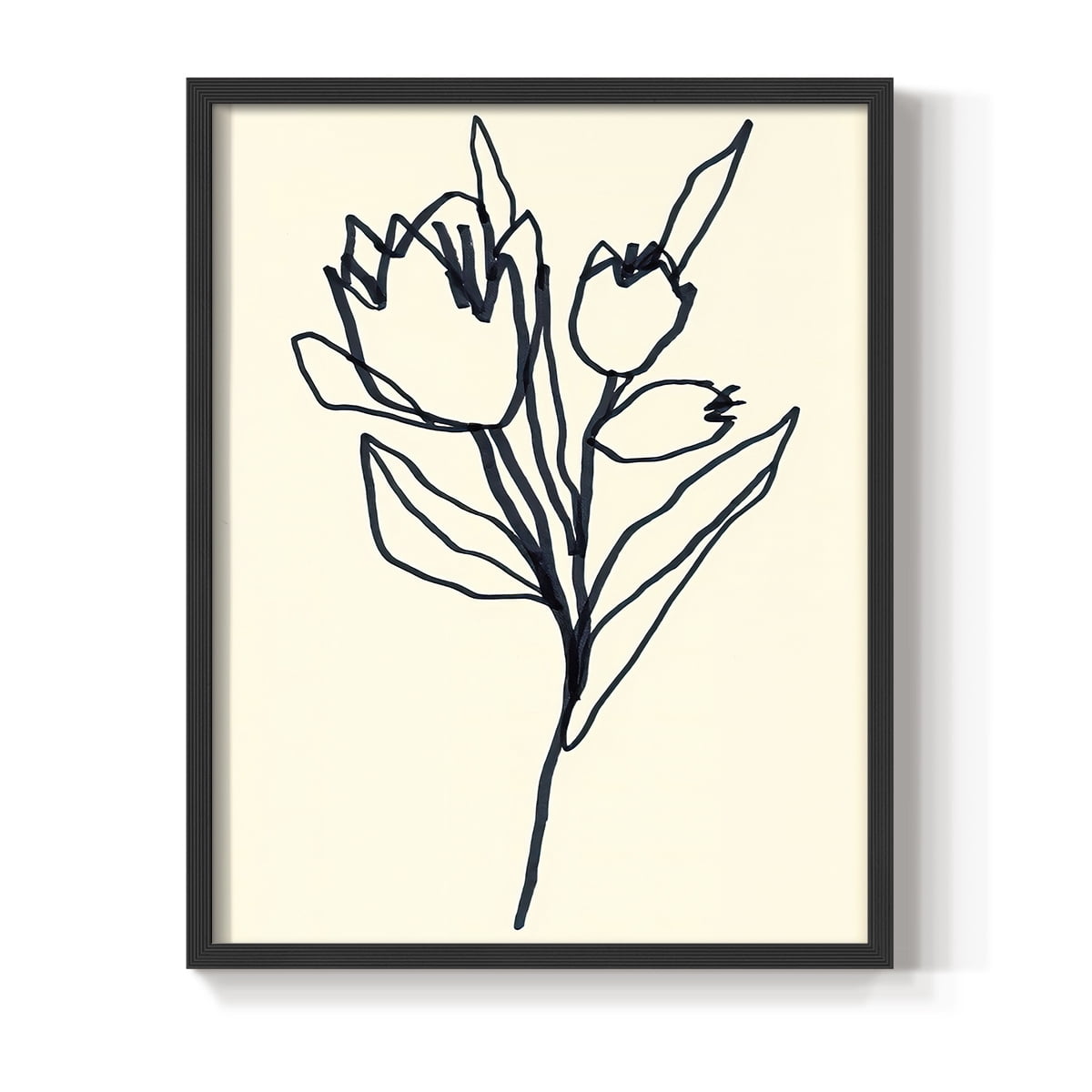 Floral Marker II in Paper Solid Wood 22 x 28 Framed Print